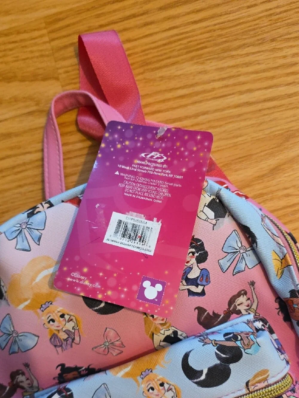 Disney Pink Princess Print Mini Backpack